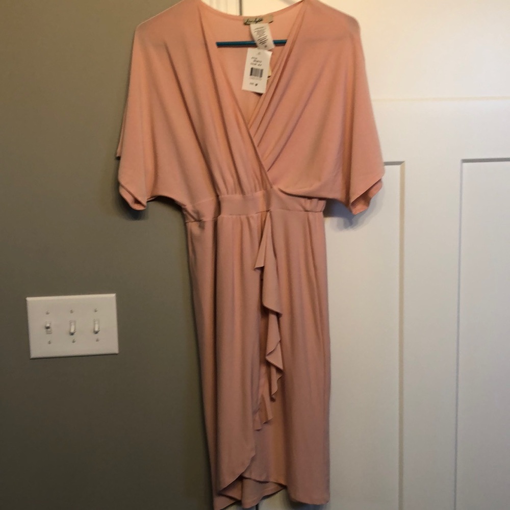 Blush colored dress